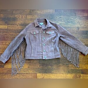 SHYANNE country wear faux fringe jacket sz. XS